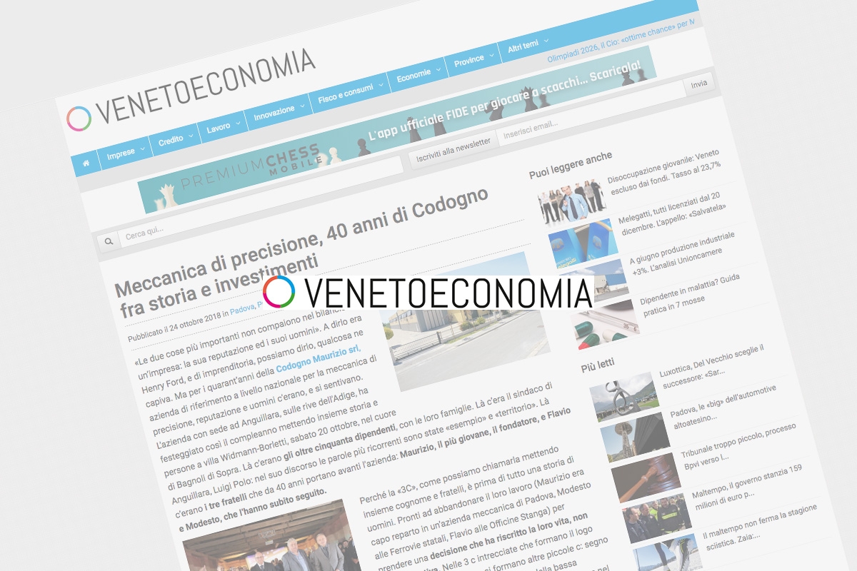 Venetoeconomia.it parla dei nostri 40 anni
